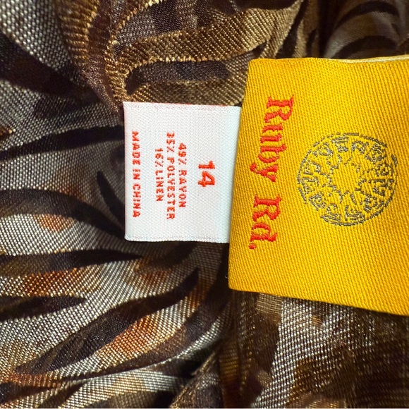 Ruby Rd. Multicolor Patterned Women's Sheer Blazer - Picture 7 of 7